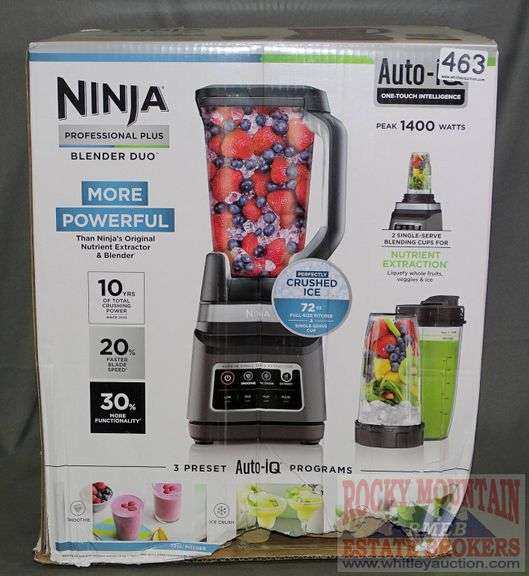 New Ninja Professional Plus Blender DUO with AutoiQ, 1400 peak watt