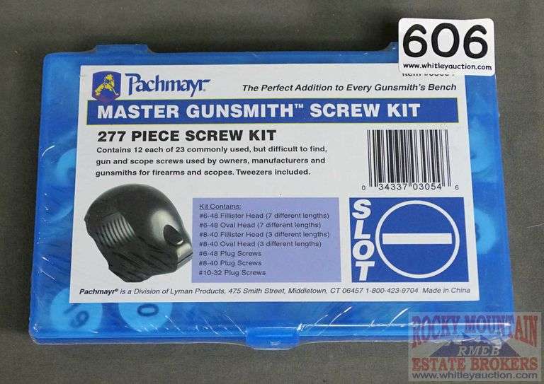 New Pachmayr 277 Piece Master Gunsmith Screw Kit. Contains commonly