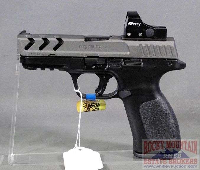 Brand new Girsan MC28SA 9mm semiautomatic pistol with Optic red dot rear sight. Rocky