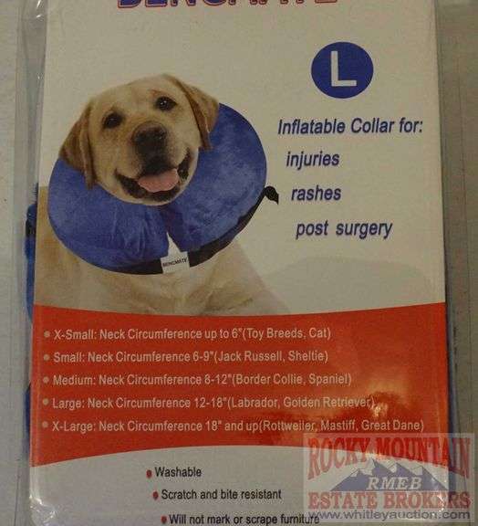 Bencmate Large Inflatable Dog Collar. Rocky Mountain Estate Brokers Inc.