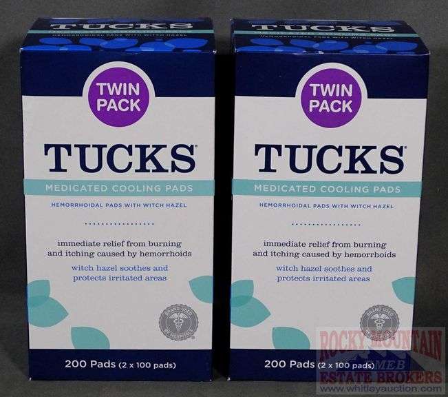 2 New 200 Count boxes of Tucks Witch Hazel Medicated Cooling Pads