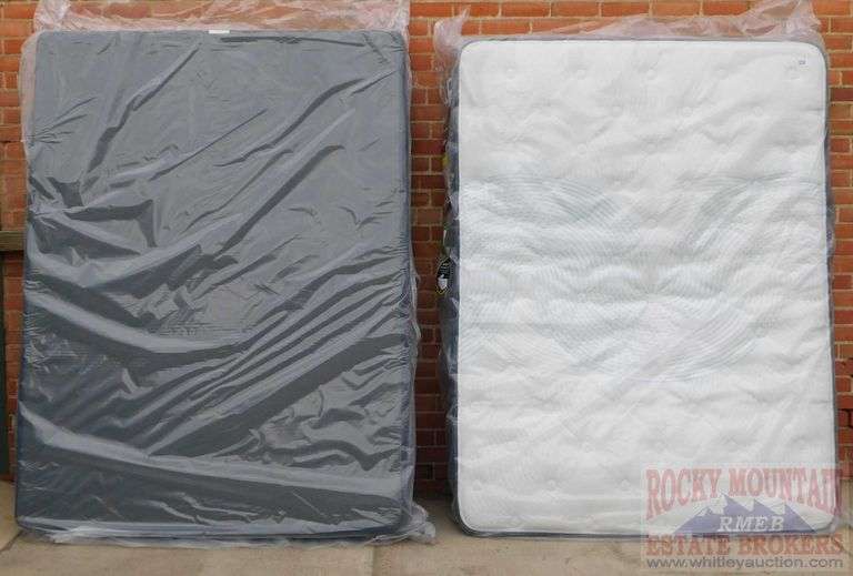 Brand New Serta Queen Size Ashbrook 2.0 Eurotop Plush Mattress & Box