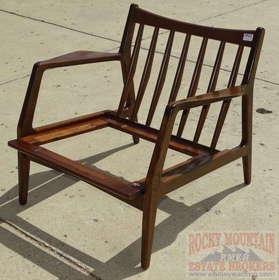KofodLarsen? for Selig Danish Modern Teakwood Lounge Chair. No