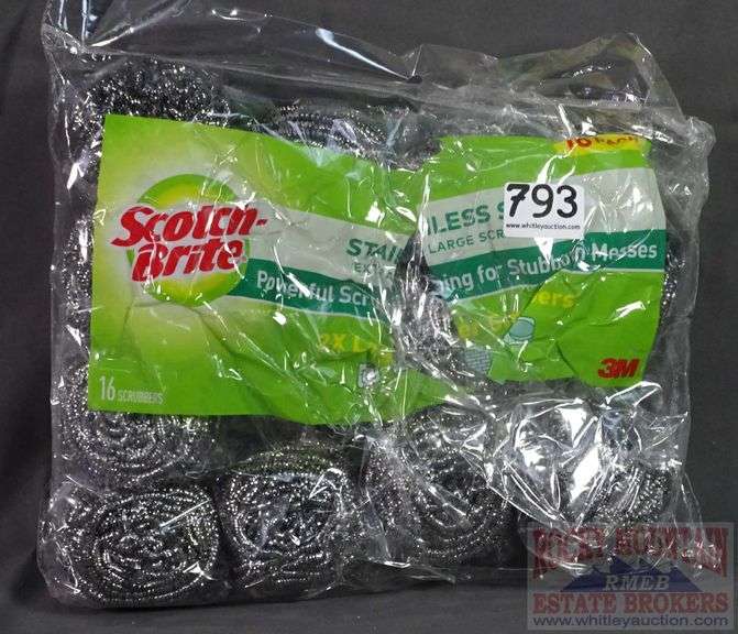 New Pack of ScotchBrite Extra Large Scrubbers. Safe on pots, pans