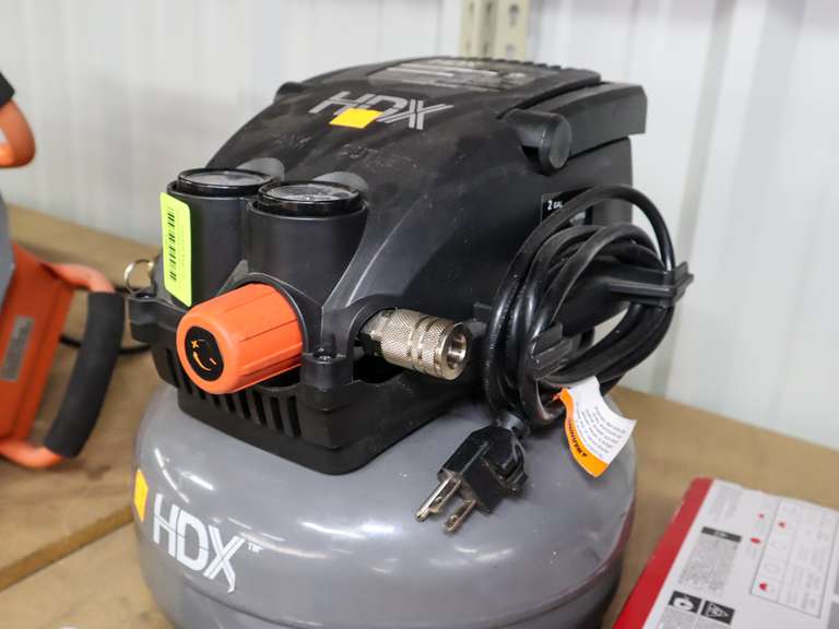 HDX 1000997346 Pancake Compressor, Husky PVC Air Hose and Air Die