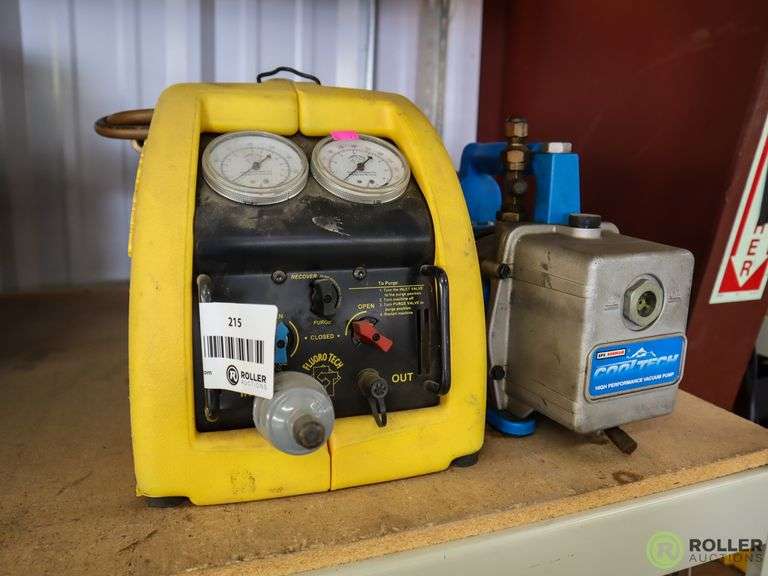 Stinger 2000 Refrigerant Recovery System and SPX Robinair Cooltech High