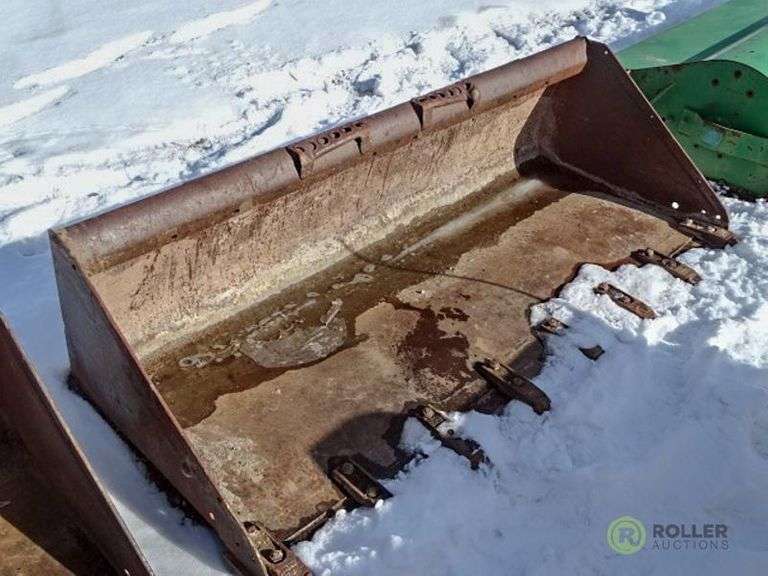 72in Skid Steer Bucket w/ Cutting Edge Roller Auctions