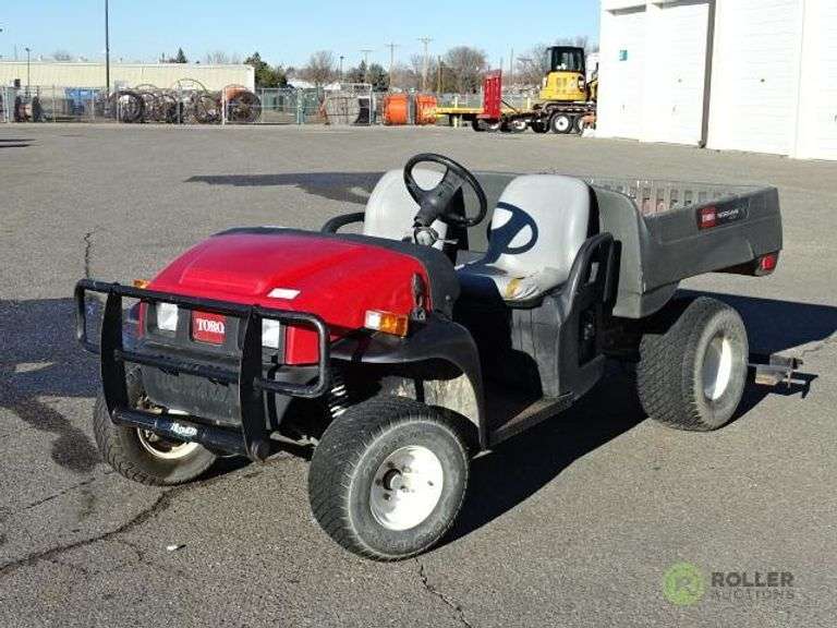 2010 Toro Workman MDX Utility Cart, Gas, Dump Bed, w/ Rahn Groomer