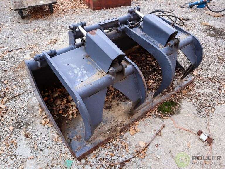 Thomas 60" Hydraulic Grapple Bucket To Fit Skid Steer Loader Roller