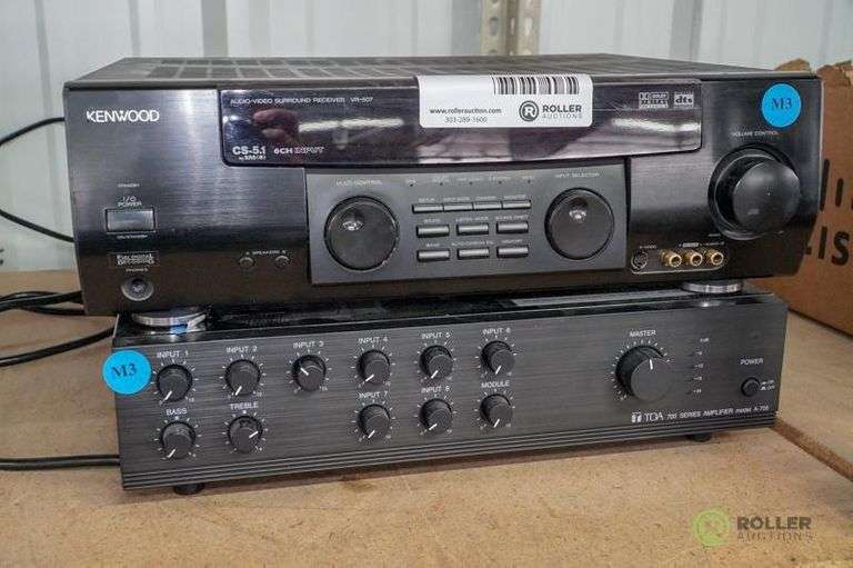 Kenwood VR-507 Receiver and TOA A-706 Mixer Amplifier - Roller Auctions