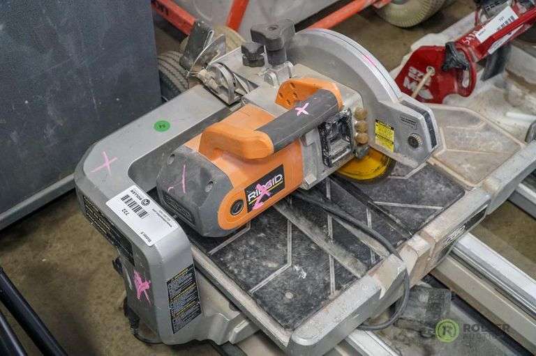 Ridgid WTS2000L Tile Saw Roller Auctions
