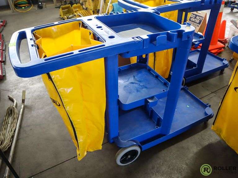 Continental Plastic Janitorial Cart Roller Auctions