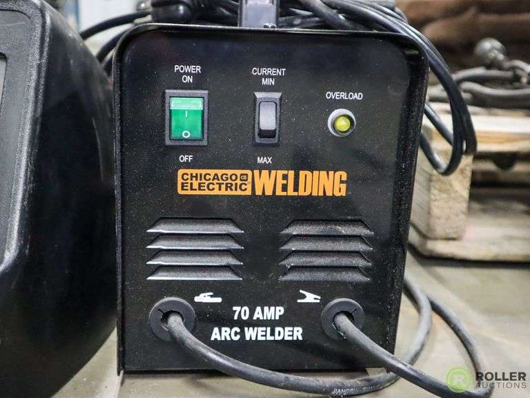 Chicago Electric 70-Amp Arc Welder with Welding Hood - Roller Auctions