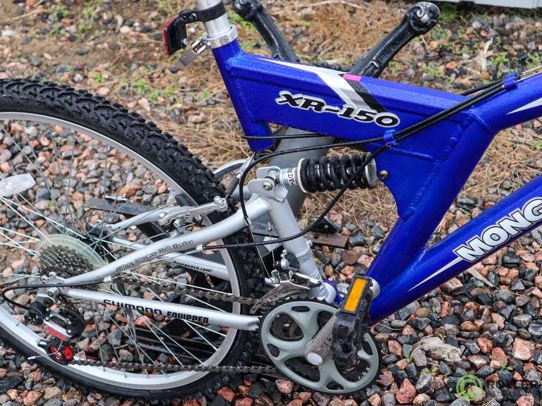 Mongoose XR150 Full Suspension Mountain Bike Roller Auction