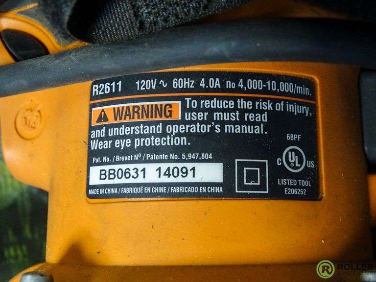 Ridgid R2611 Random Orbital Sander - Roller Auctions