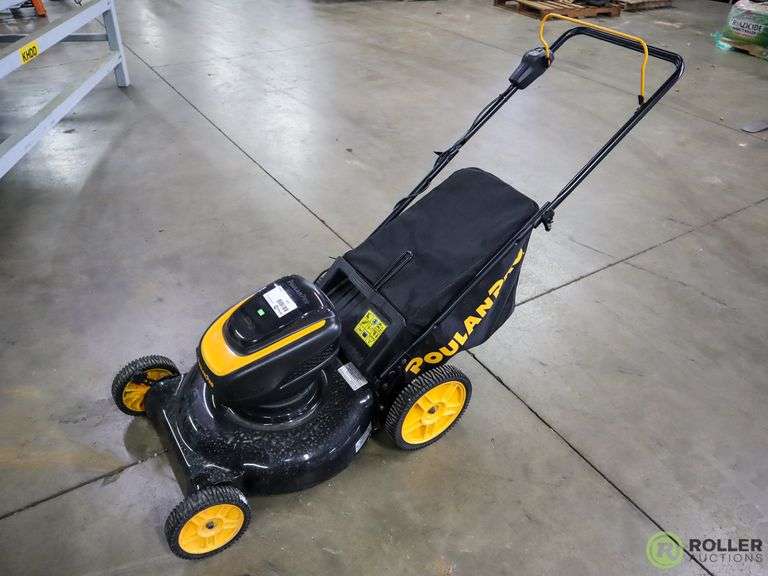 Poulan Pro Cordless Electric Walk Behind Mower, 58V Battery, Charger
