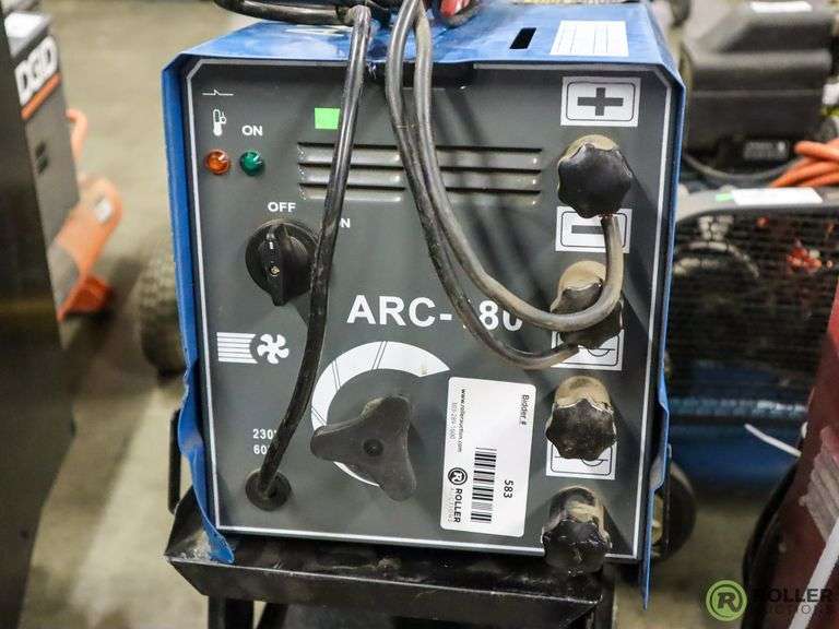 Chicago Electric Arc-180 Arc Welder With Welding Cart - Roller Auctions