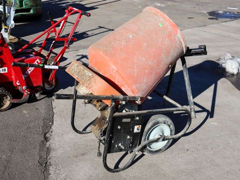 Kushlan 350 Series Portable Direct Drive Cement Mixer, 120V, Electric
