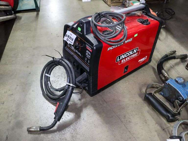 Lincoln Electric 180 Dual Power Mig Welder, 120V/230V Roller Auction