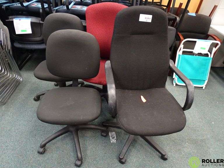 (4) Office Chairs Roller Auctions