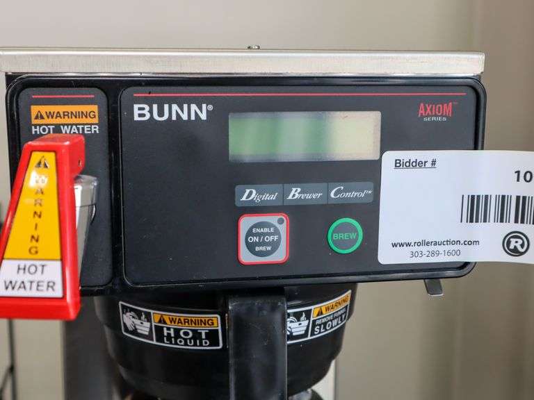 Bunn AXIOM-DV-APS Brewer with Win Ware Beverage Dispenser - Roller Auctions
