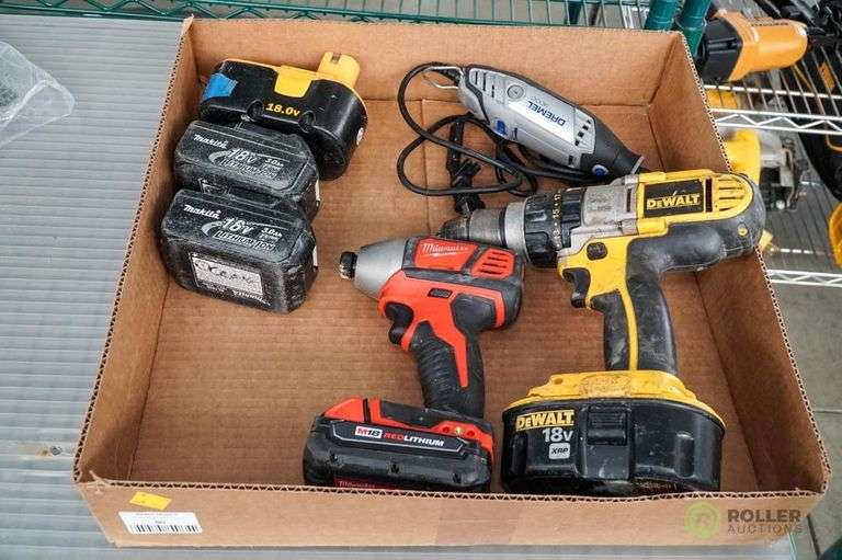 Milwaukee 265620 1/4in HEX Impact Driver, DeWalt DCD950 1/2in Drill