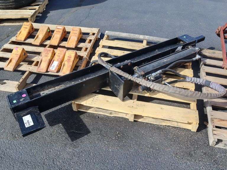 Hydraulic Log Splitter Skid Steer Attachment, Hitch Mount Roller Auctions