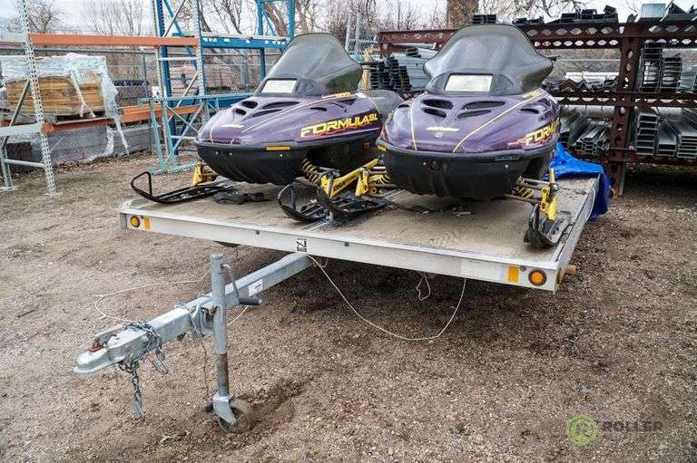 (2) 1998 SkiDoo Bombardier Formula SL Snowmobiles, Rotax 500 Engines