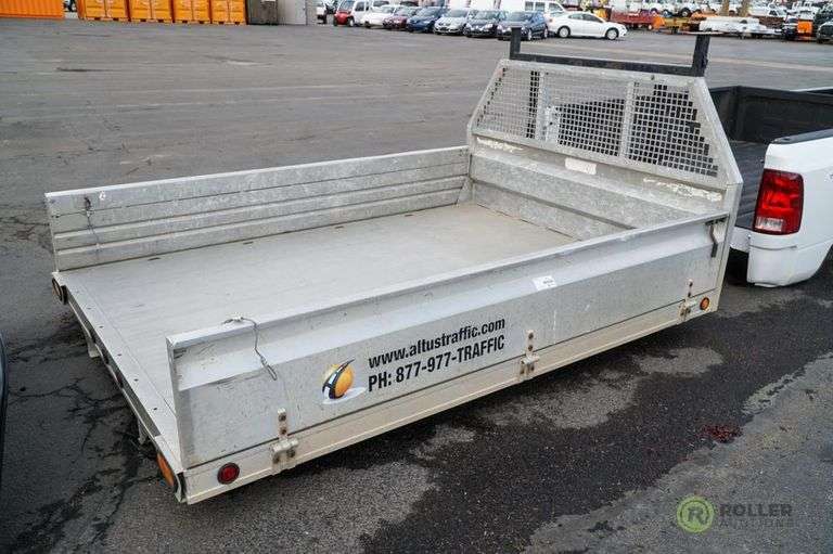 Aluminum Flatbed With Headache Rack and Fold Down Sides Roller Auctions