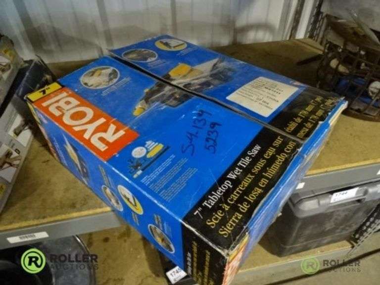 Ryobi WS721 7in Table Top Wet Tile Saw - Roller Auctions