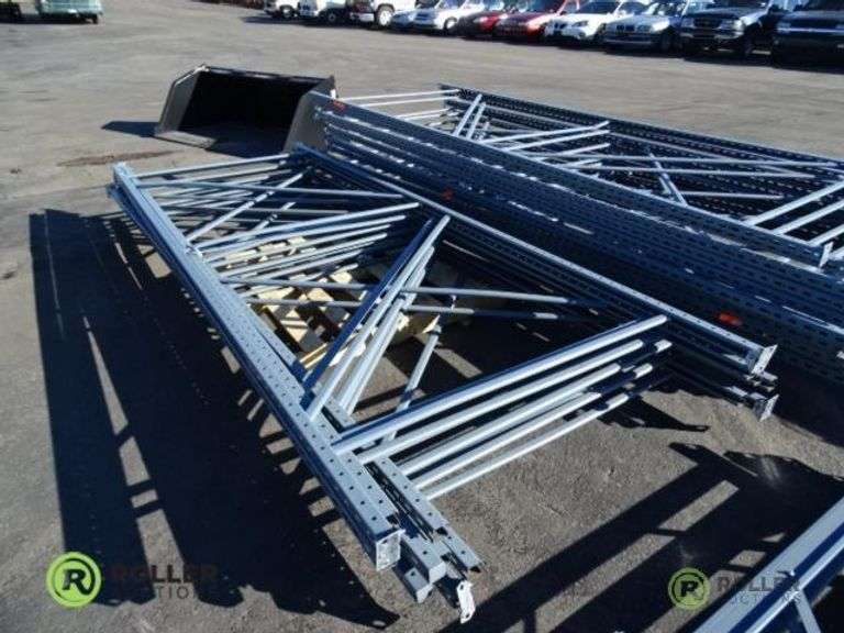 (6) Pallets of Edsal Shelving Includes 96in Cross Members and 144in x