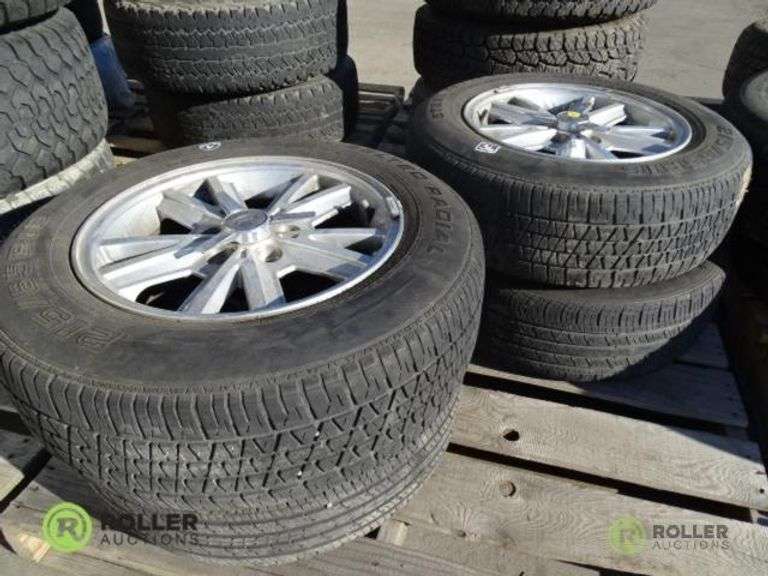 (2) Kelly and (2) Kumho 215/65R16 Tires With 5Lug Rims Roller Auctions