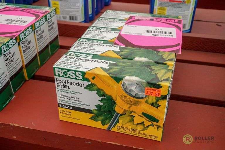 (5) Boxes of Ross Root Feeder Refills Iron Plus Formula For Yellow Leaf