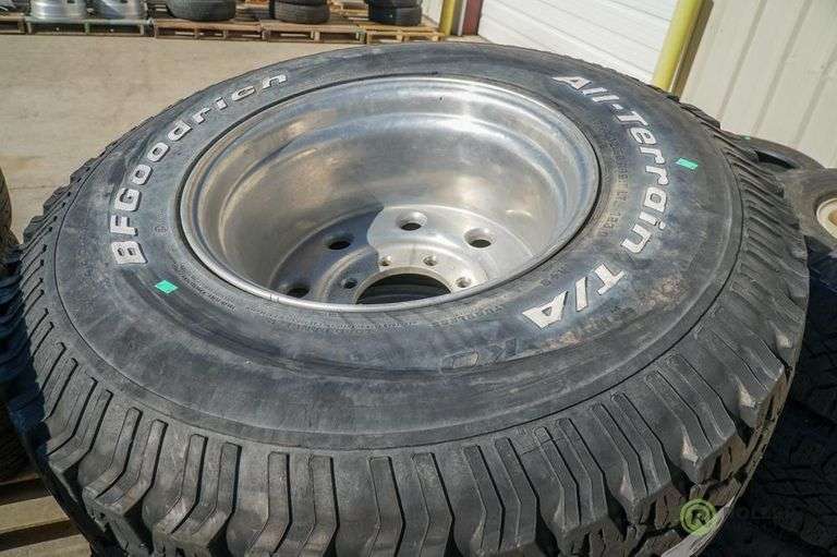 (4) BF Goodrich AllTerrain T/A M+S 35x12.50R16.5LT Tires With Wheels