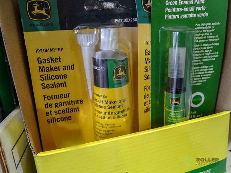 (2) Trays of John Deere Gasket Maker and Multi Seal Tire Sealant Roller Auction