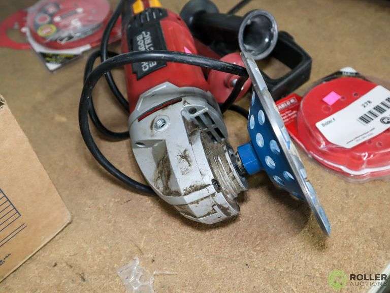 Chicago Electric 62766 7" Angle Grinder Roller Auction