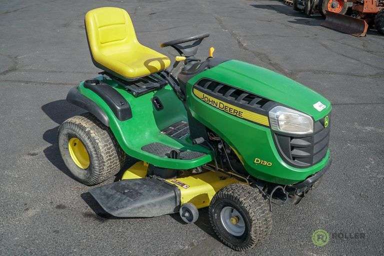 John Deere D130 Ride On Mower, 42in Cut, 22Hp Gas Engine, Showing 77
