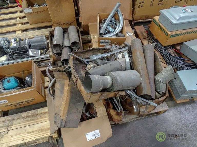 Pallet of Exhaust, Parts and Scrap Metal Roller Auctions