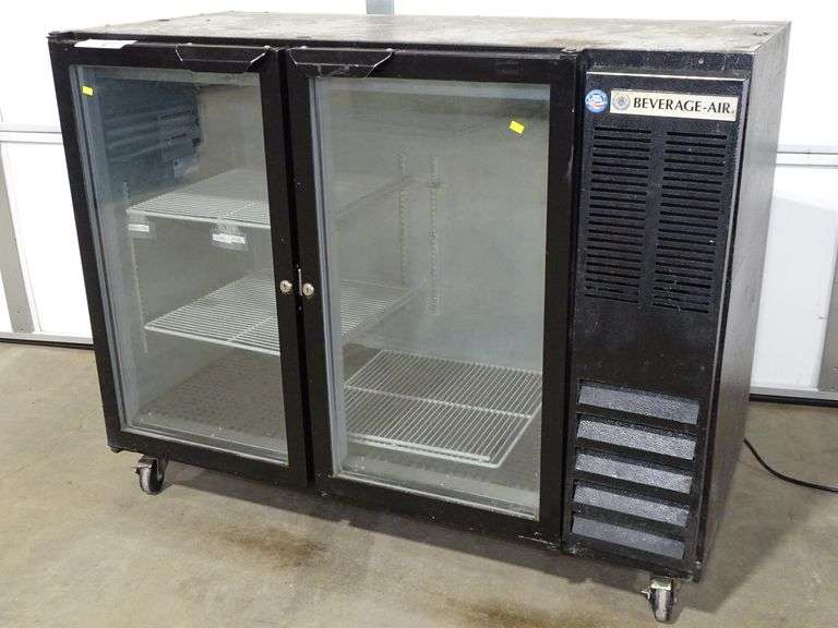 Beverage Air BB48GY1B 2Glass Door Under Counter Bar Back