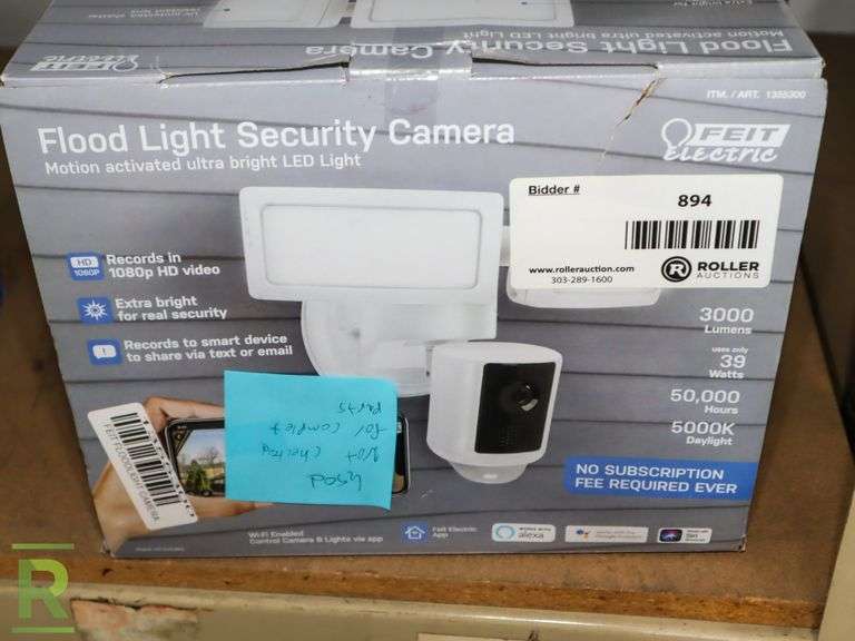 Feit Flood Light Security Camera - Used - Roller Auctions