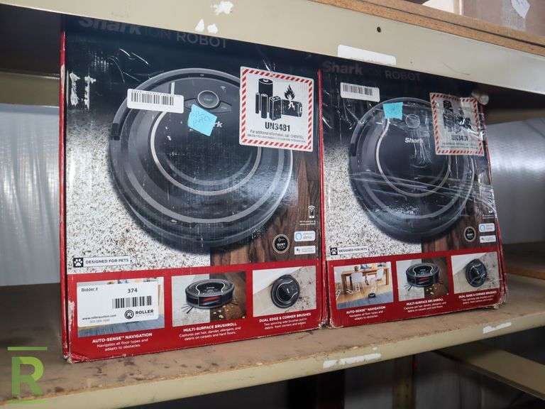 (2) Shark RV750 Shark RV750A Black - Used/Tested for Power - Roller