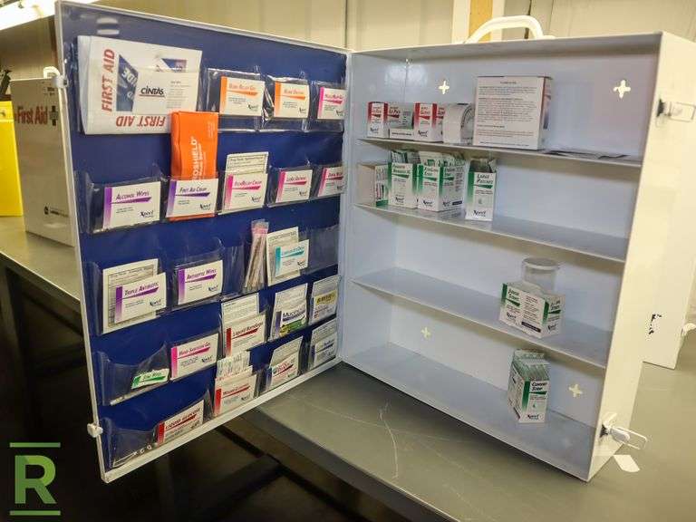 (2) Cintas Large First Aid Kits Roller Auctions