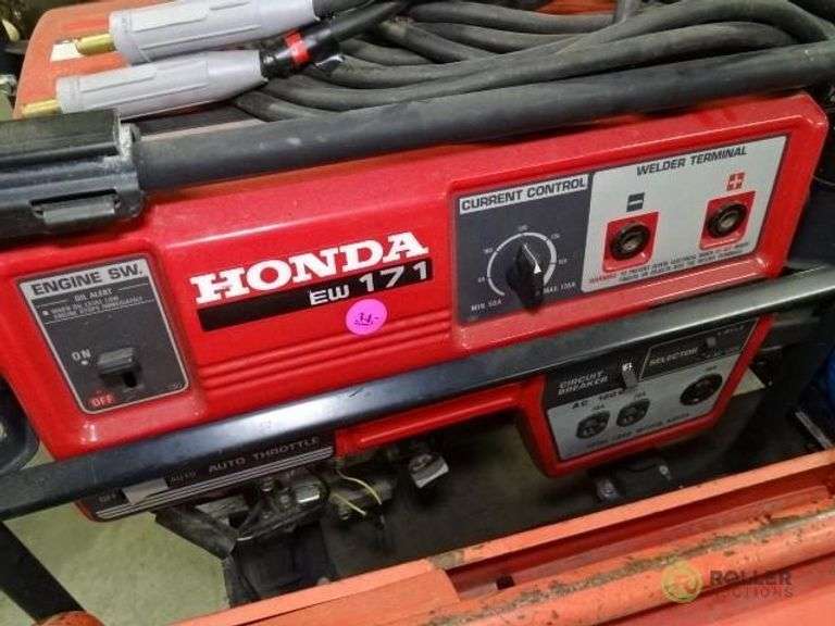 Honda EW171 Portable Generator / Welder, Gas, 4.0KVA With Welding Leads