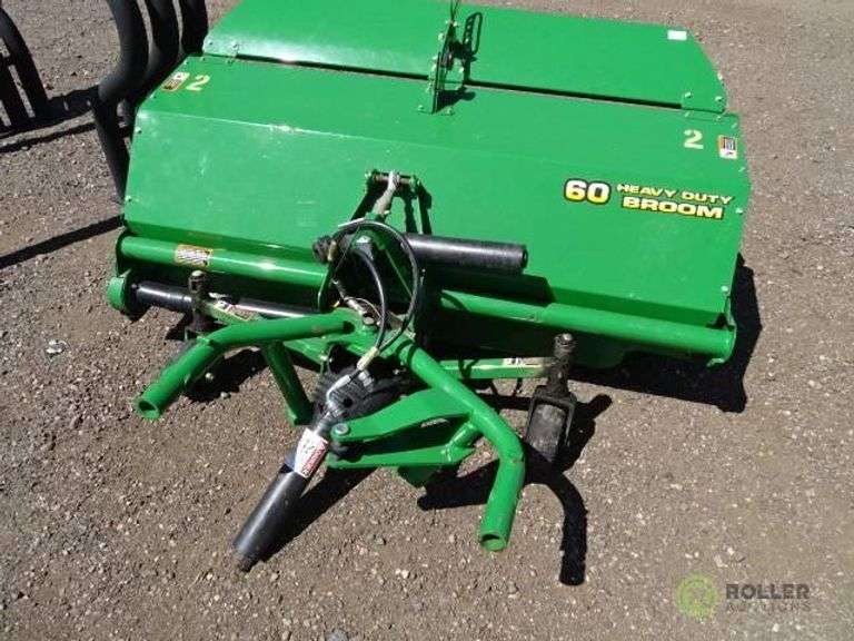 John Deere 60in Heavy Duty Broom Attachment, w/ PTO, Fits John Deere