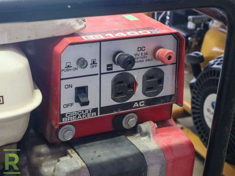 Honda EG1400X Generator 1.2KVA, Gas Roller Auctions