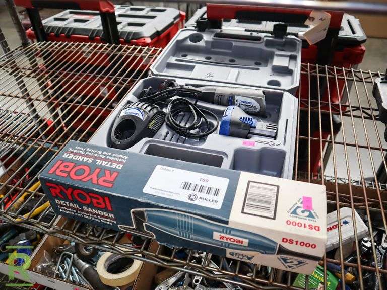 Dremel Cordless Multi Tool and Ryobi DS1000 Detail Sander Roller Auctions