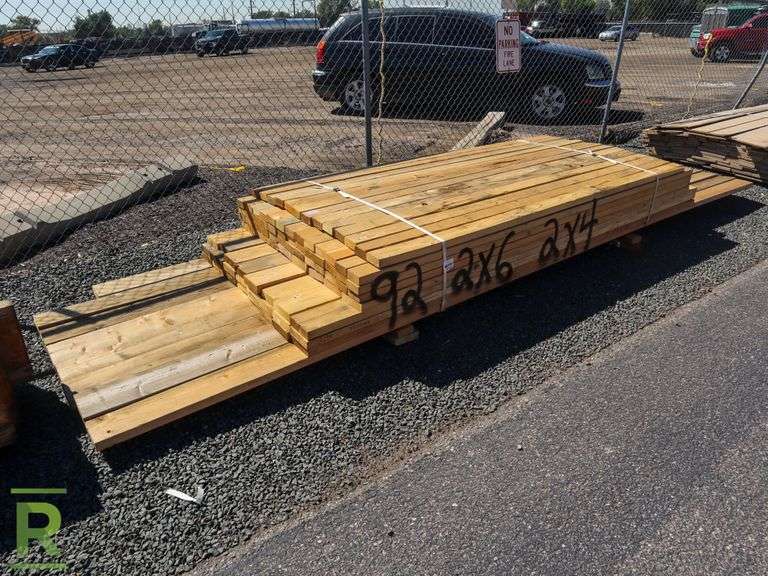 Pallet of 2" x 4" and 2" x 6" Studs Roller Auctions