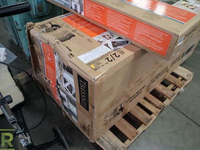 Tresanti Vanity Table With LED Lighted Mirror Roller Auctions