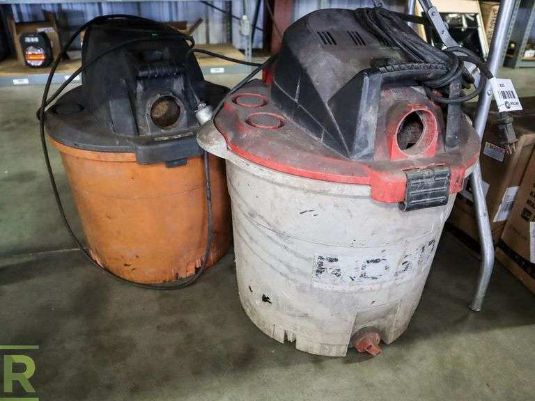 (2) Ridgid Shop Vacs Roller Auctions