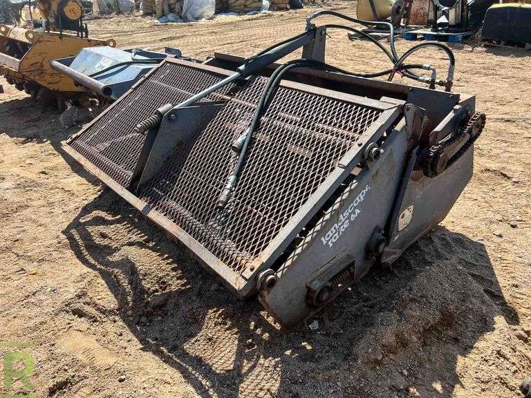 70" Bobcat Landscape Rake Attachment To Fit Skid Steer Loader Roller